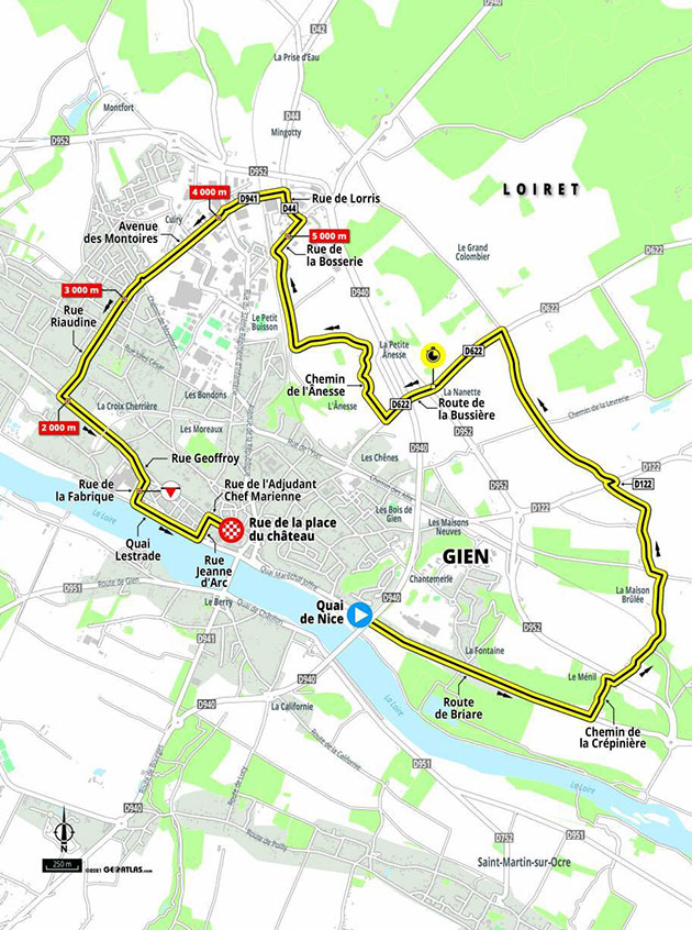 Paris-Nice stage 3 map